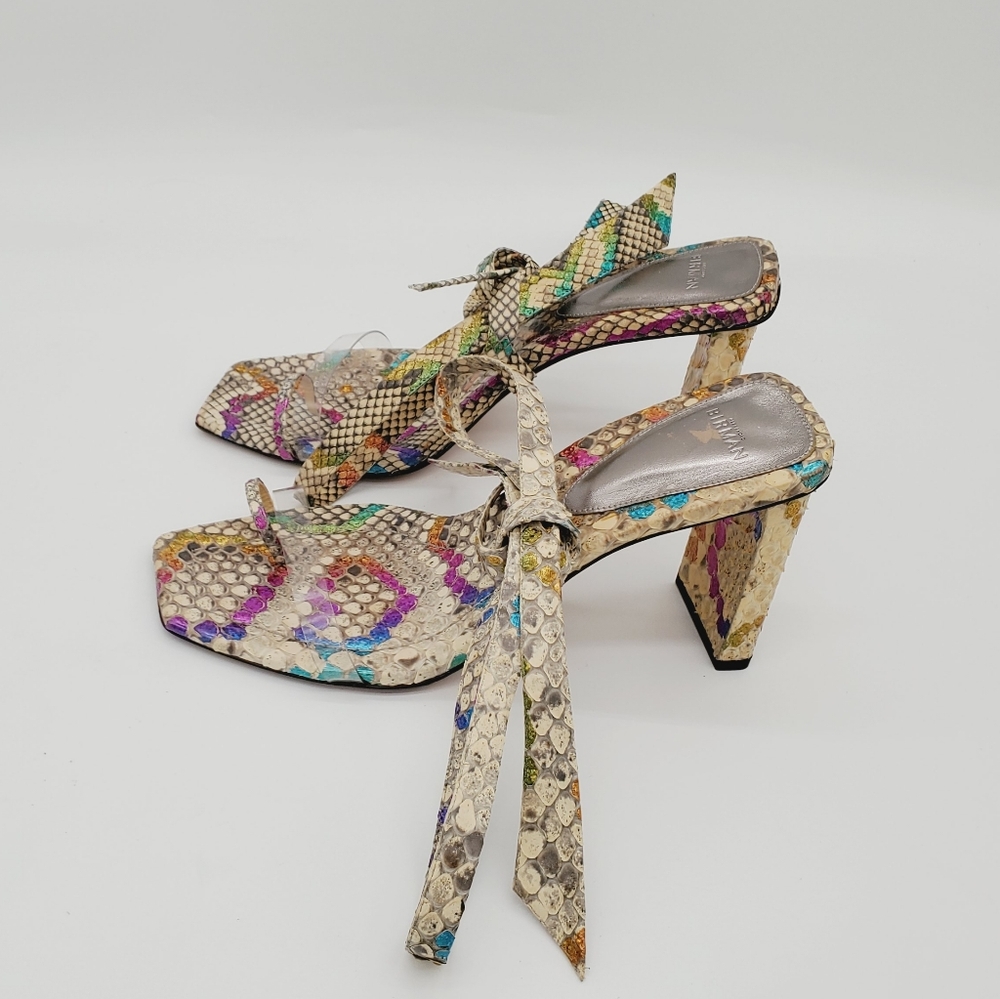 Alexandre Birman Katie Python Sandals 40 - image 3